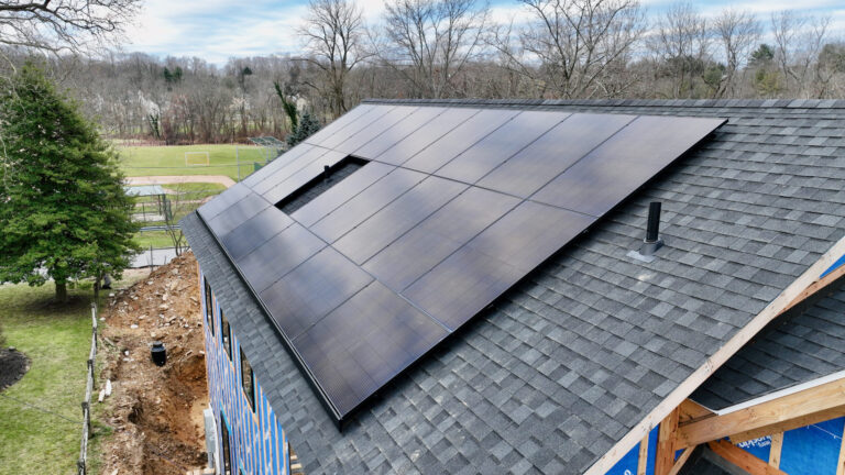 O'Donnell Solar installed solar panels on a roof