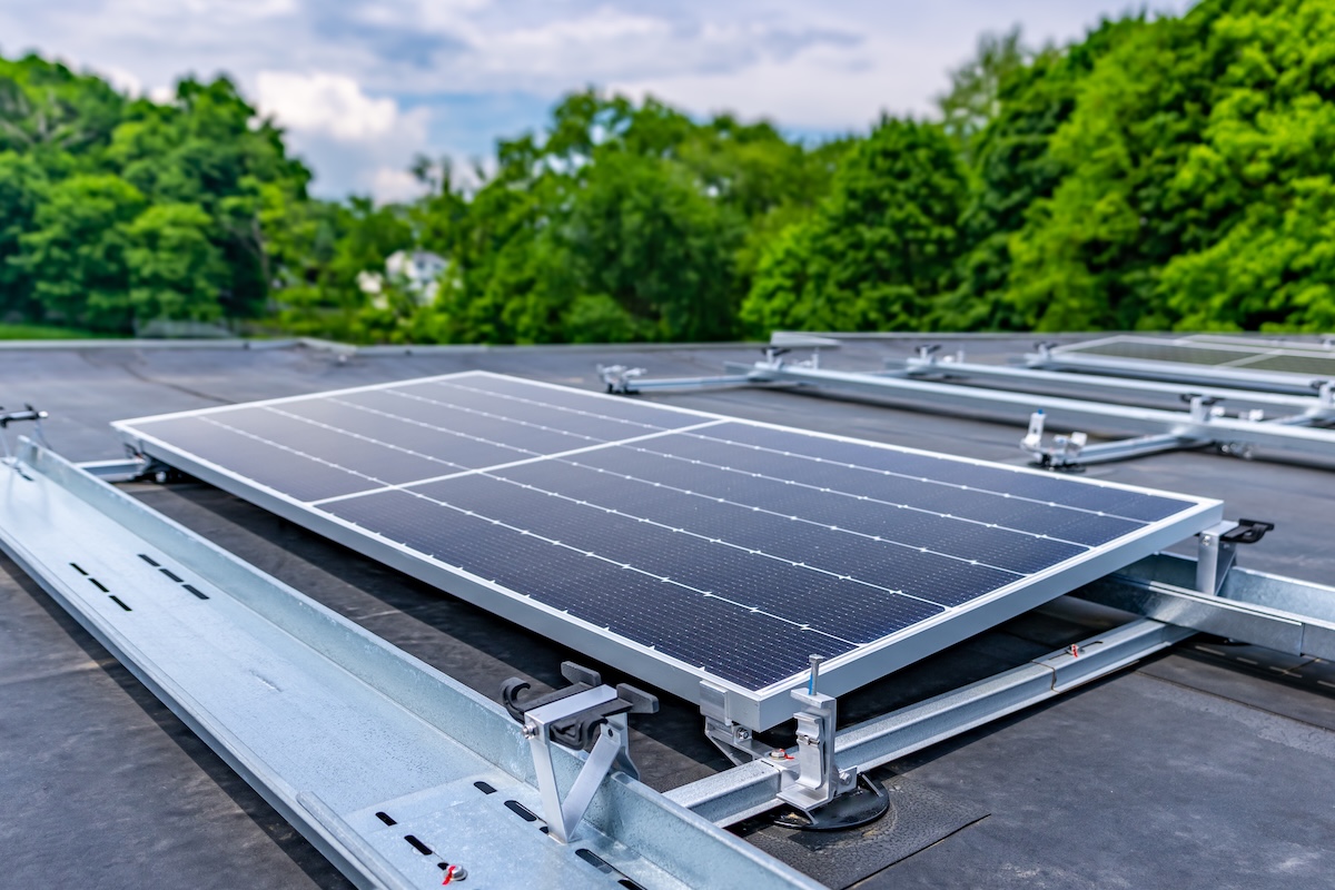 commercial solar flat roof